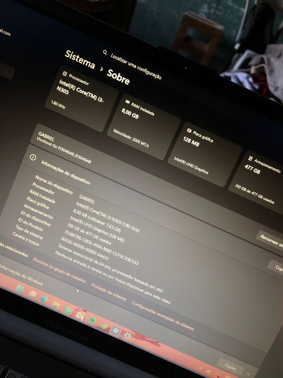 (troco em iphone) NOTEBOOK ASUS  Vivobook - Foto 5