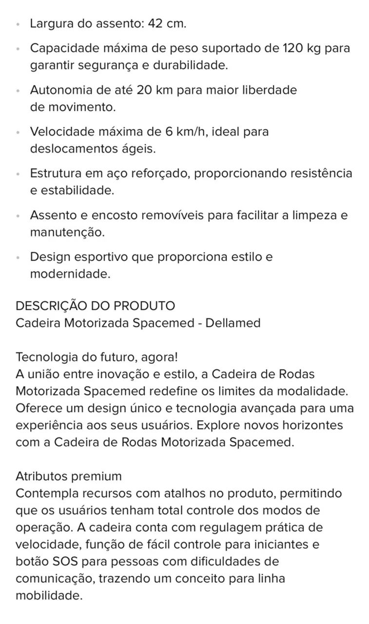 Cadeira de rodas motorizada  - Foto 4