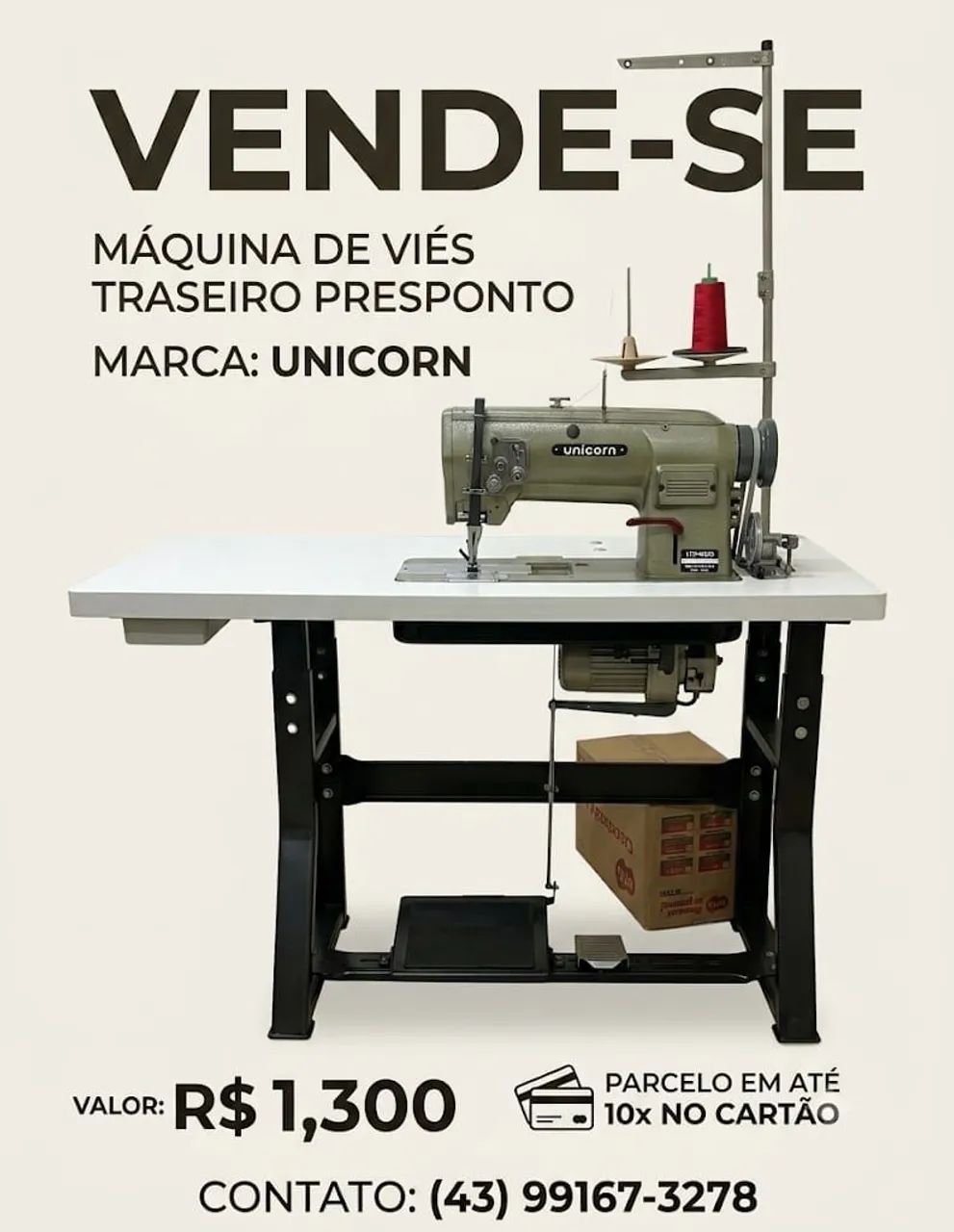 Máquina de costura industrial 