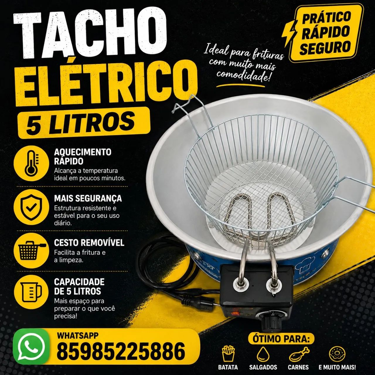 Tacho elétrico 5 litros 