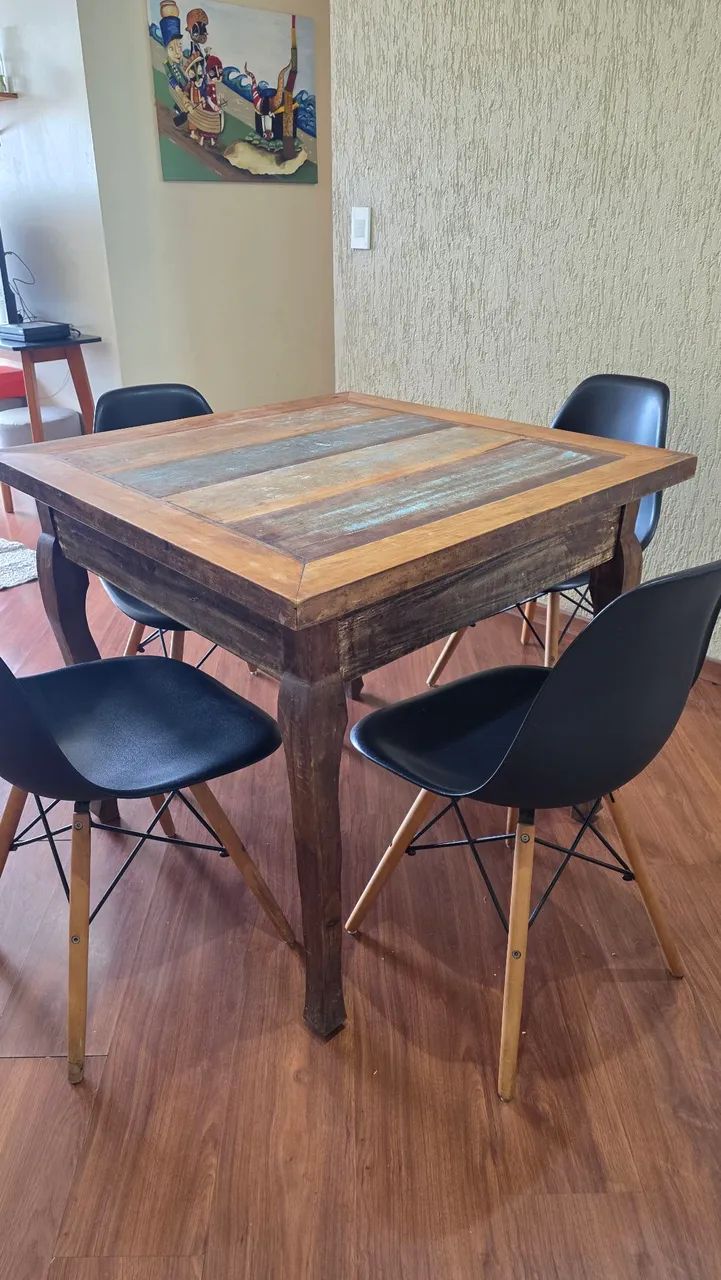 Mesa Móveis do Bem + 4 cadeiras  - Foto 2