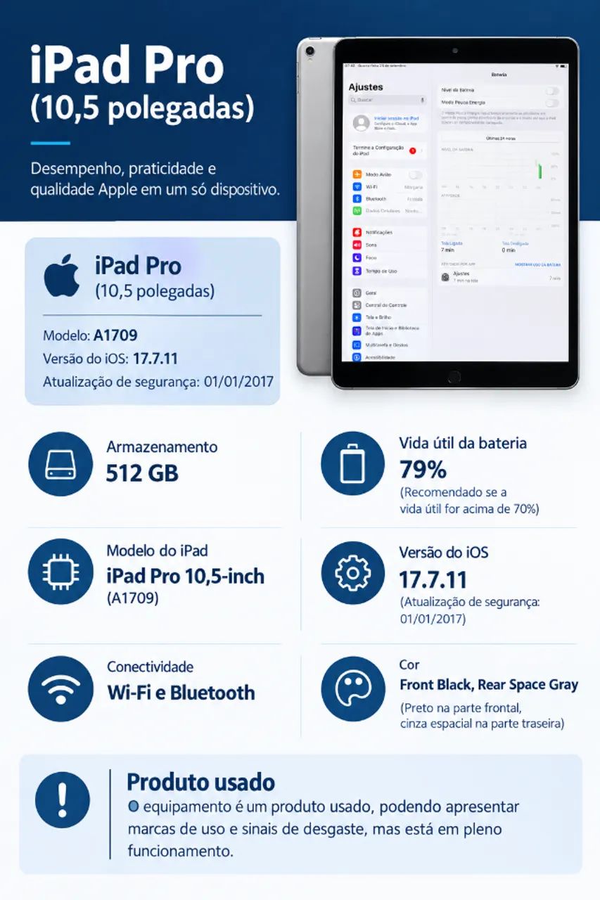 Tablet Apple iPad Pro A1709 512GB