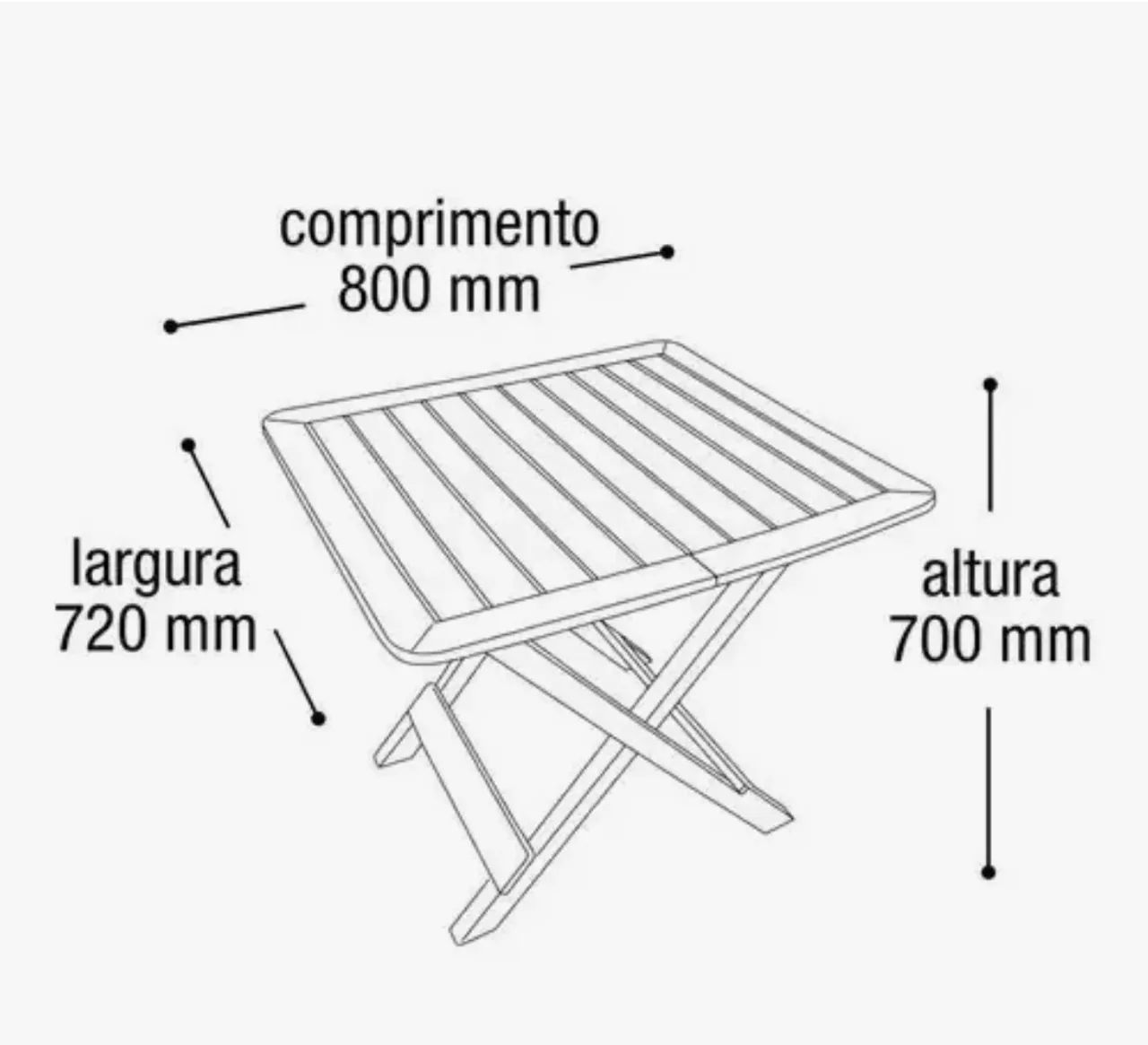Mesa de plástico com 4 cadeiras  - Foto 2