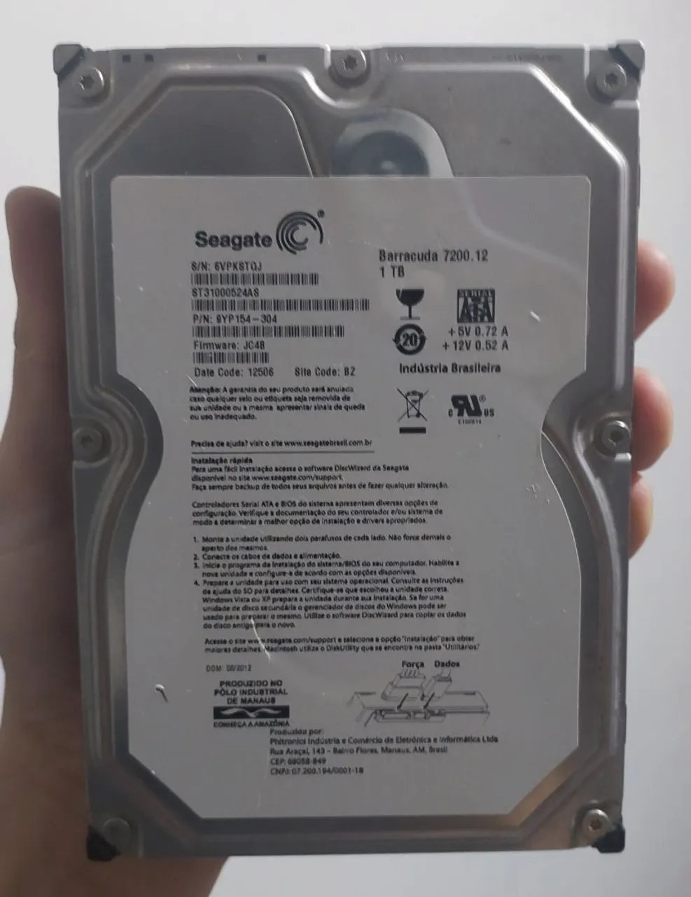 HD de 500 GB para PC Computador com windows e programas