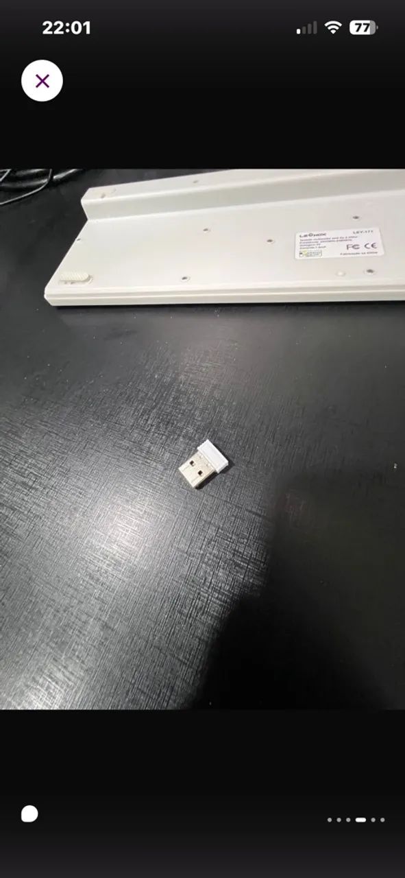Teclado sem fio Lebox branco - Foto 4