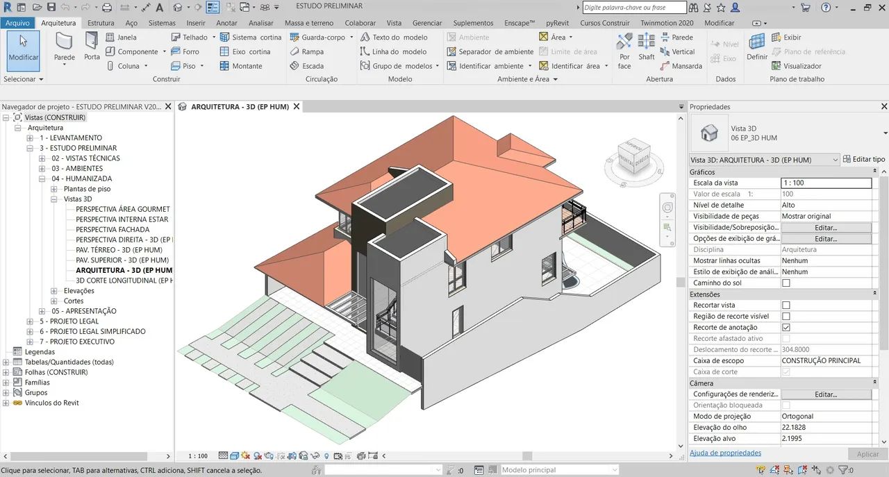 Aula particular on-line de revit