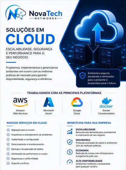 Cloud/Nuvem | AWS, Azure, Google Cloud