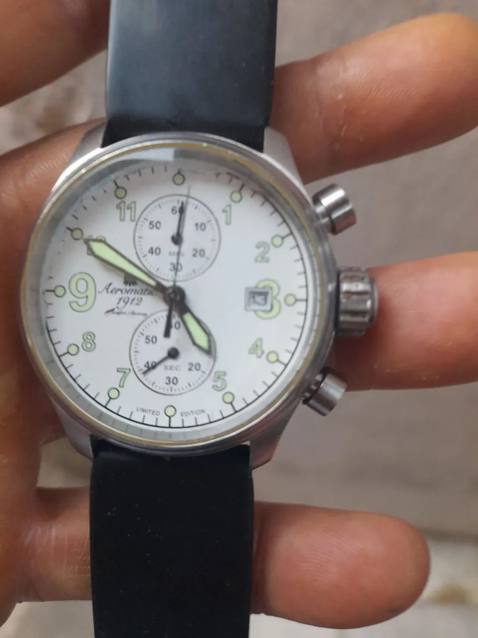 Vendo um relógio Aeromatco cronógrafo funcionando perfeitamente  - Foto 3