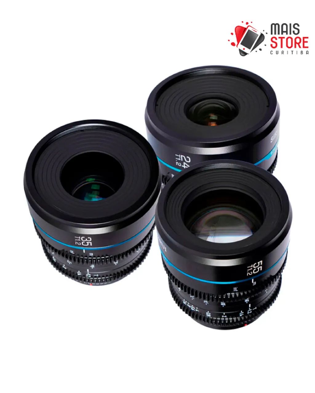 Kit 3 Lentes Cine Sirui Night Walker T1.2 S35 para Sony E-Mount - Preto - (Novo/Lacrado) - Foto 3