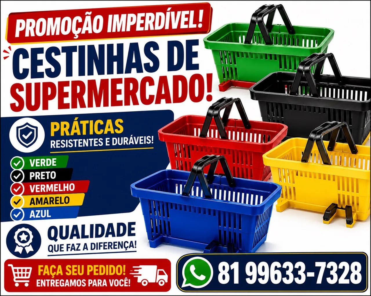 Cestas para Supermercados e Organizador