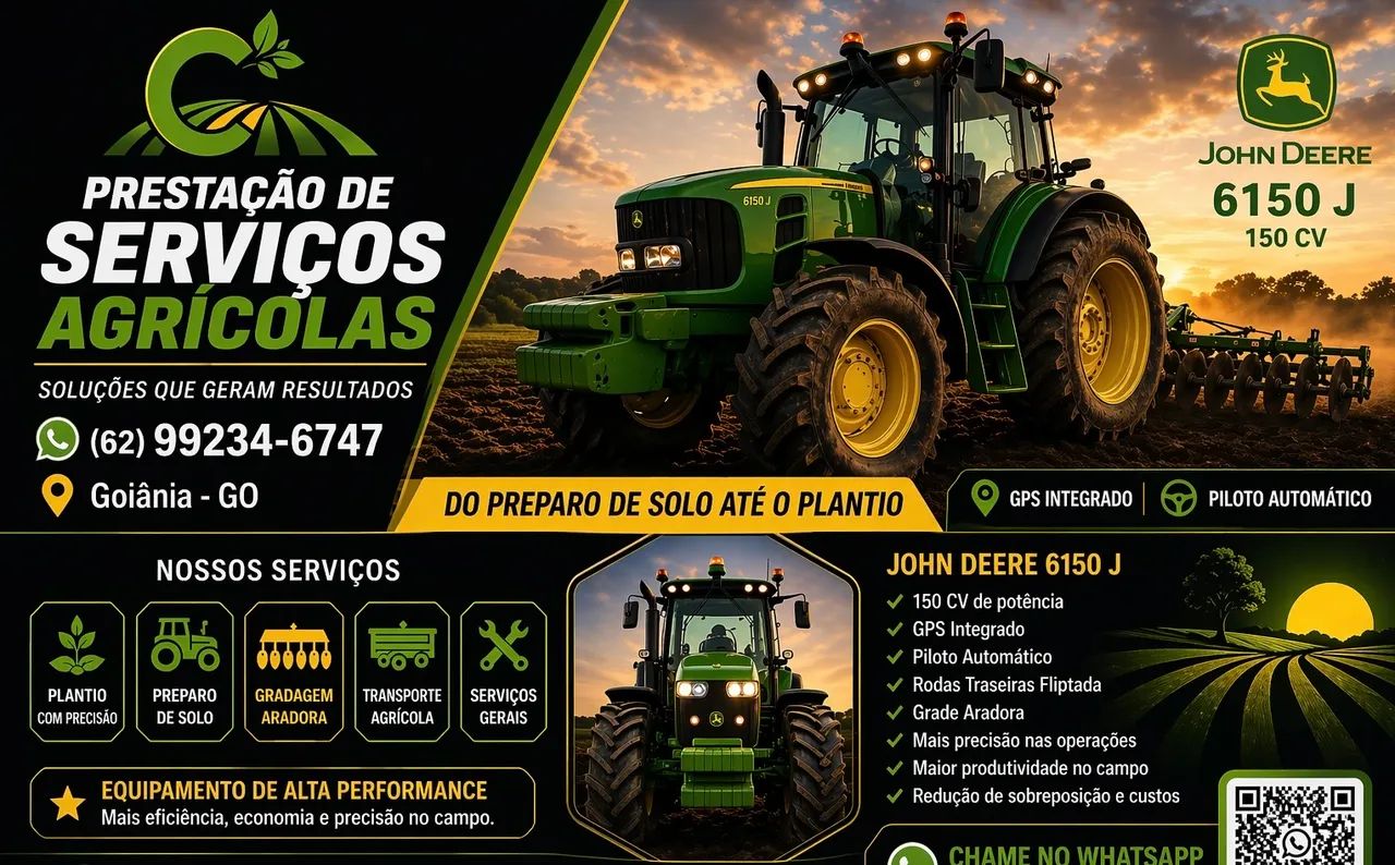 Aluguel trator prestação de serviços Agricolas 