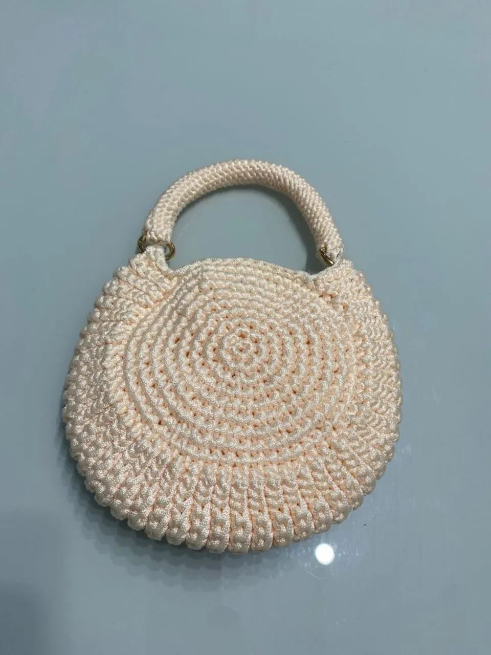 Bolsa de braço Cor Creme de Fio Náutico  - Foto 5