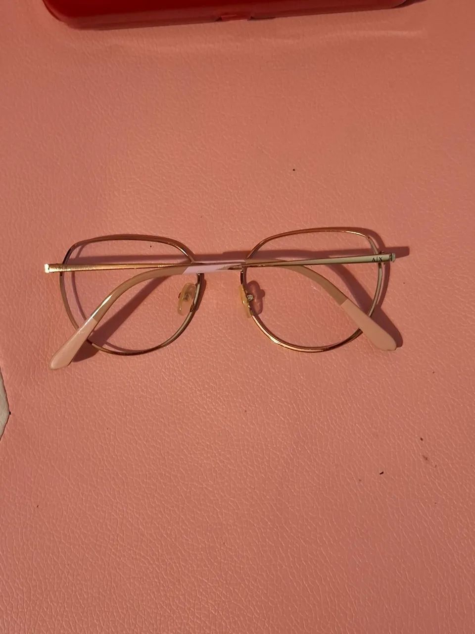 Óculos AX rosa e dourado - Foto 3