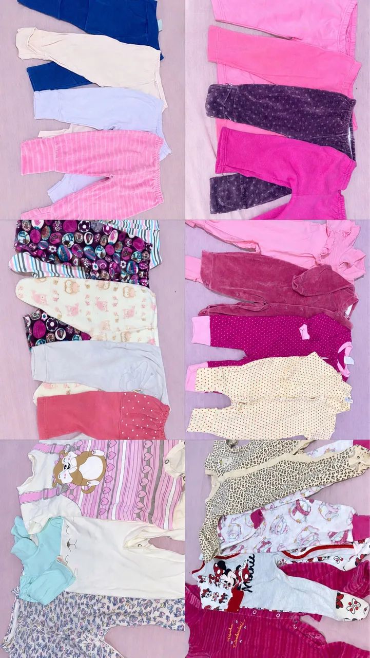 Lote de roupa infantil menina - Foto 3