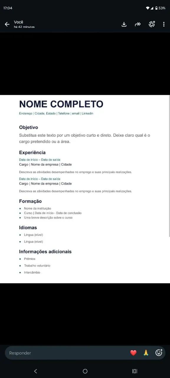 Faço currículo em PDF 