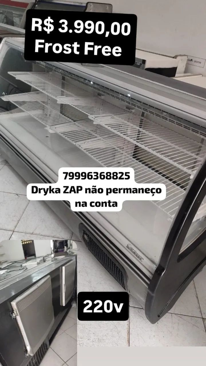 balcão expositor frost free
