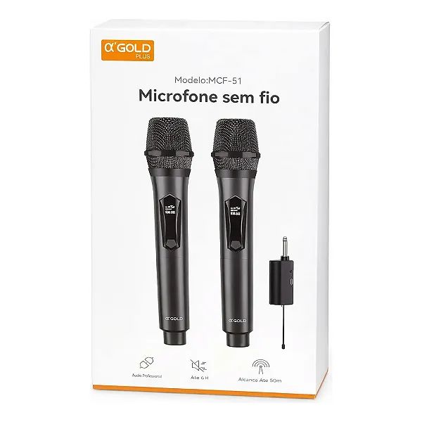 Microfone Sem Fio Duplo 2 Unidades *NOVO* - Foto 3