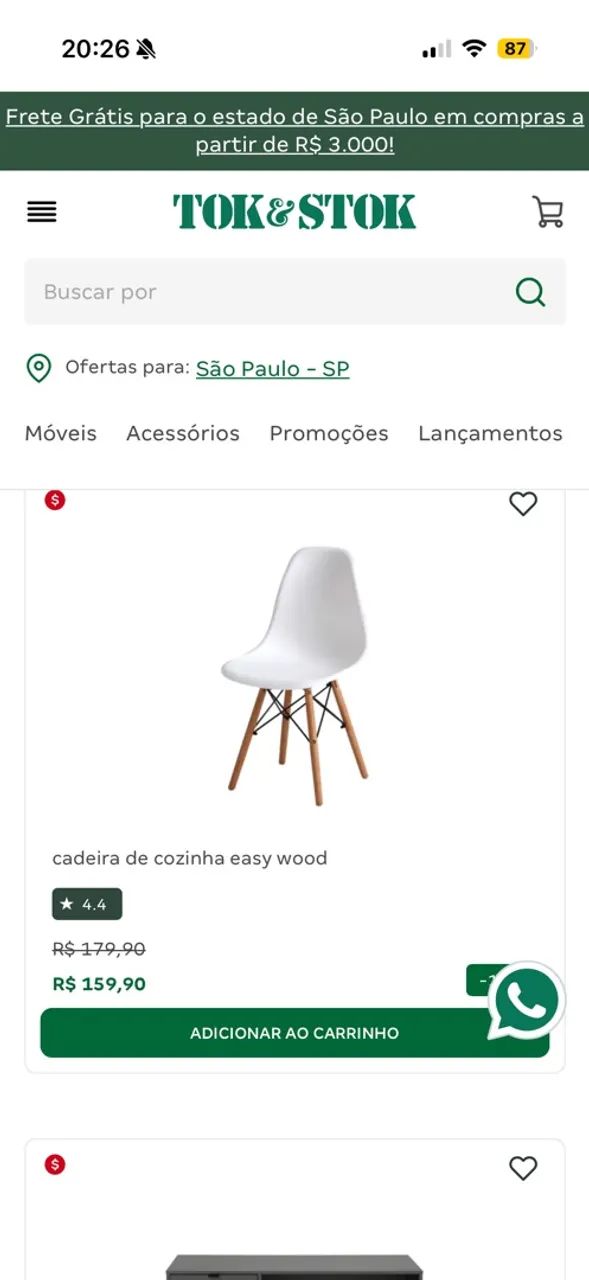 Conjunto 4 cadeiras Easy lacradas - Foto 2