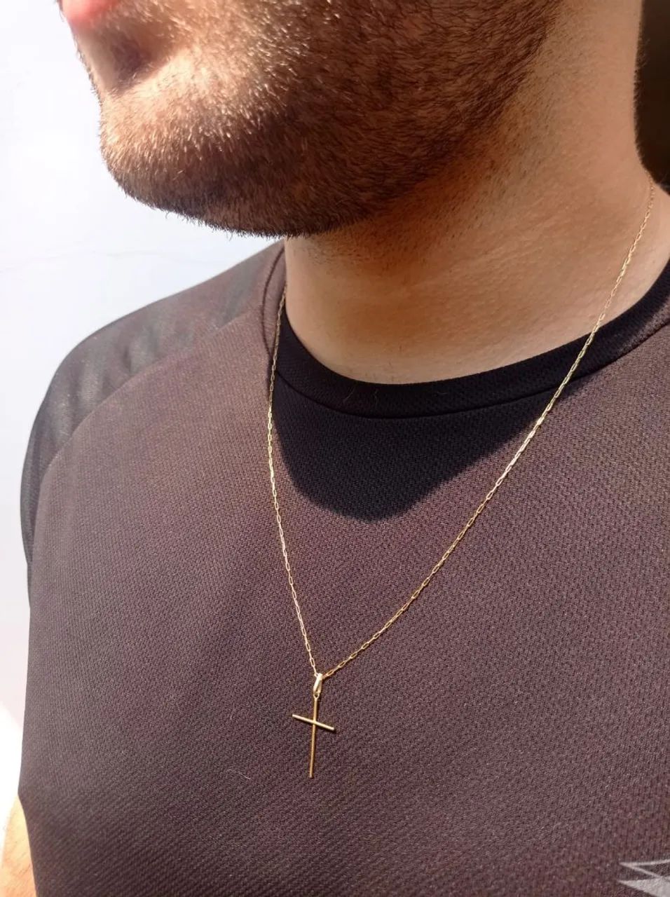 Corrente Ouro 18K | 60cm + 2,5cm pinjente | 2,7g - Foto 2