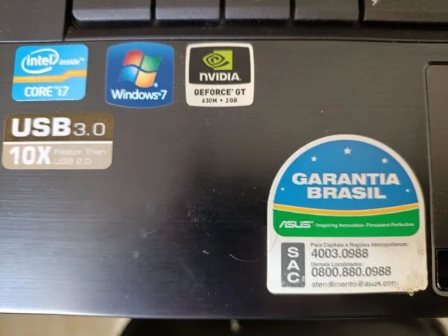 Notebook Asus i7, SSD 240GB e placa de vídeo dedicada - Foto 4