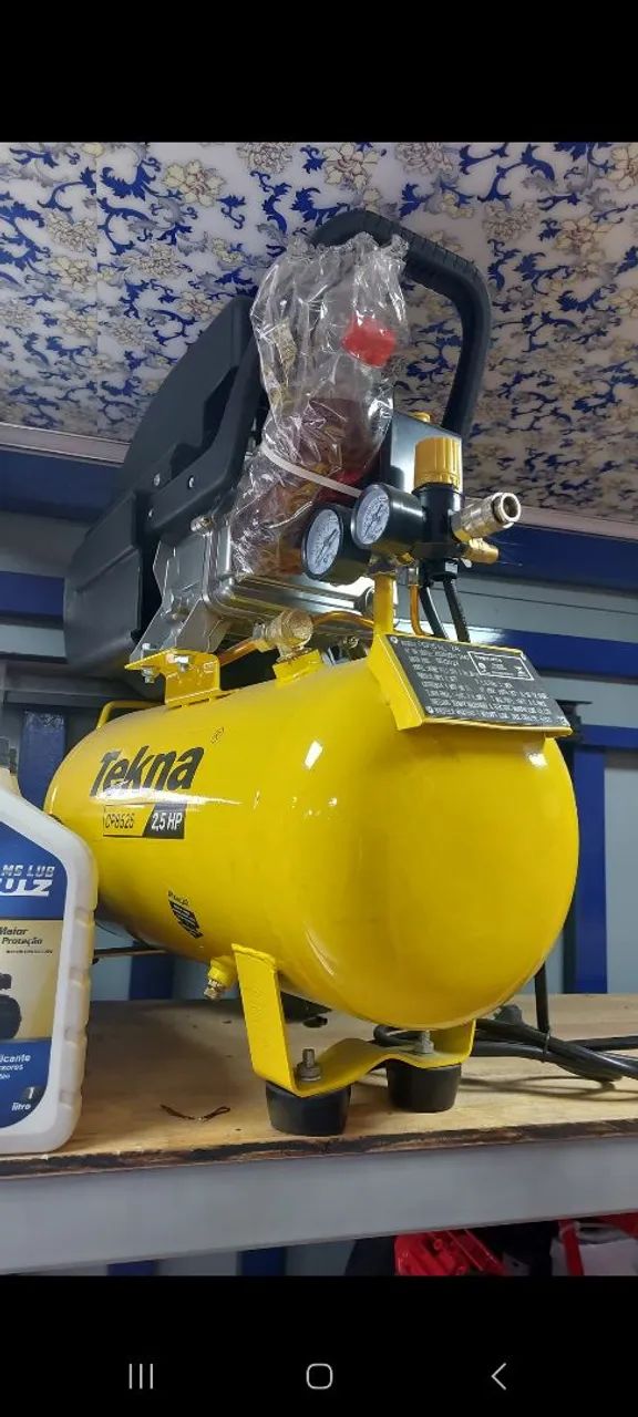 COMPRESSOR 25 LITROS 2,5CV 120PSI TEKNA - Foto 2