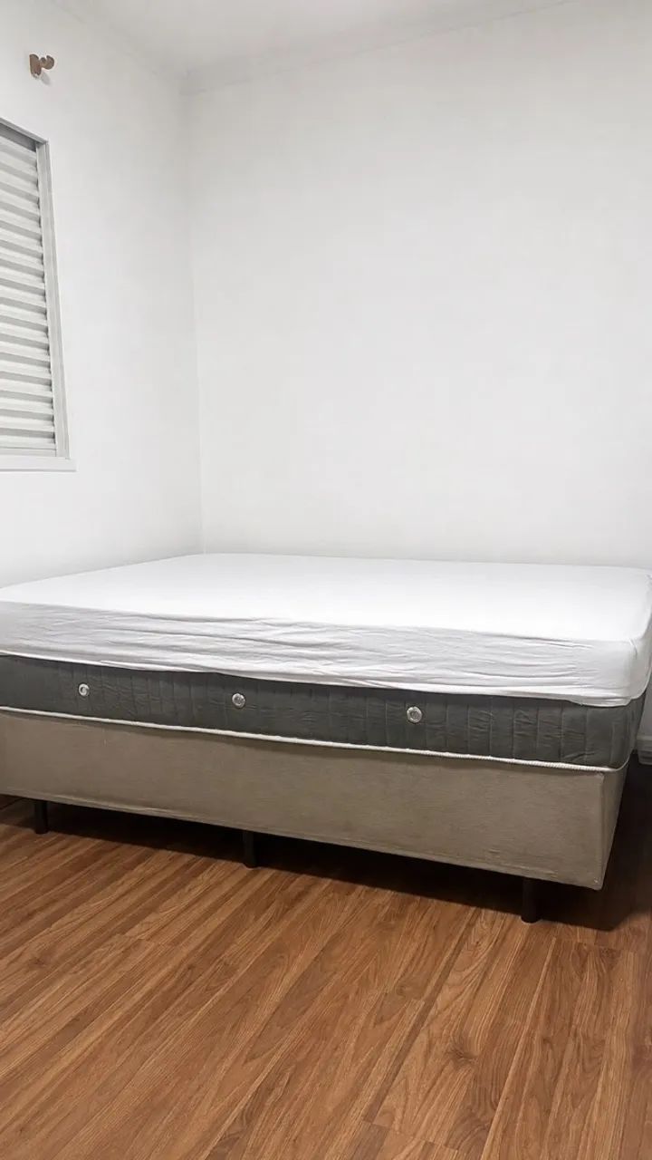 Cama de Casal (colchão Ortobom + Box)