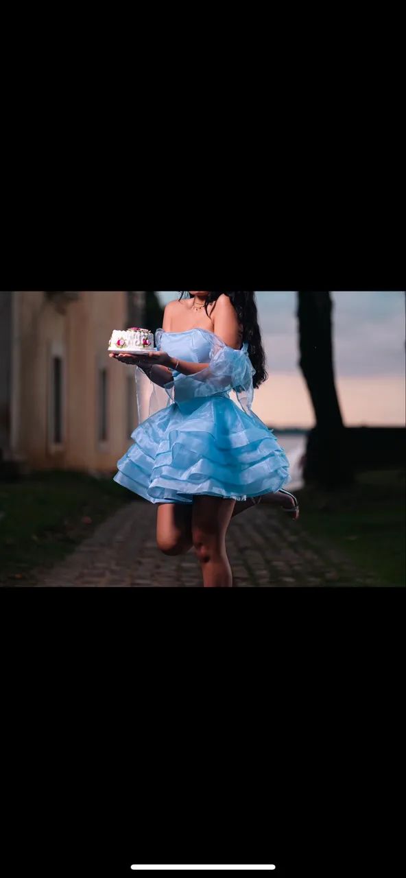 Lindo vestido azul - Foto 2