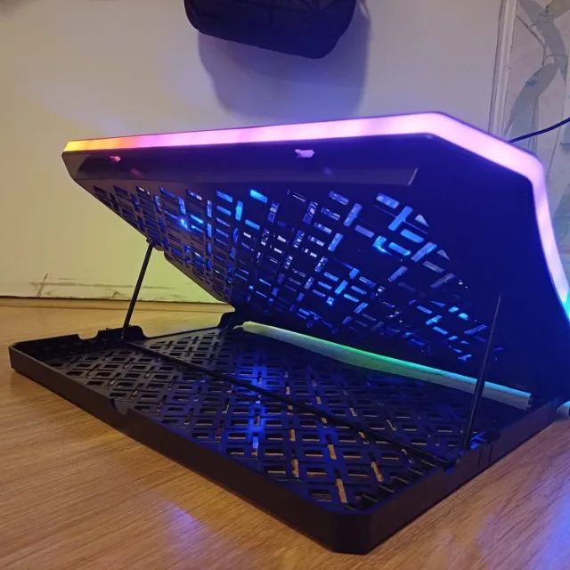 Base Arrefecedora RGB 5 Ventoinhas para Notebook - Foto 2