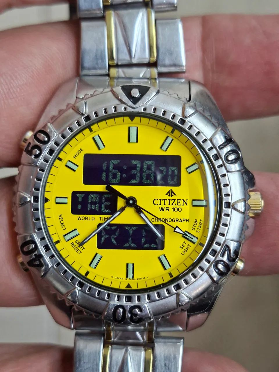 Relógio Citizen C460 Canarinho 