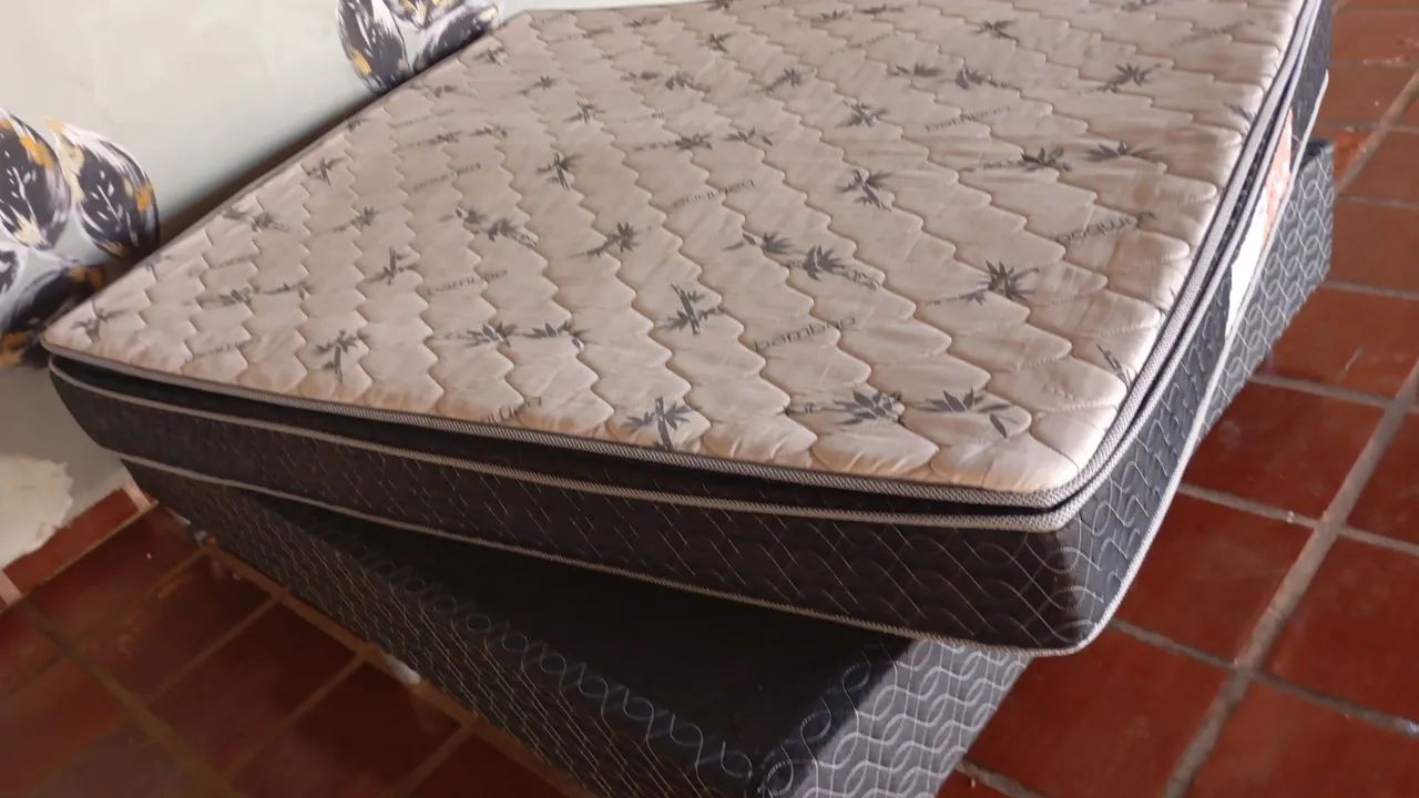 Cama box Queen completa frete grátis  - Foto 4