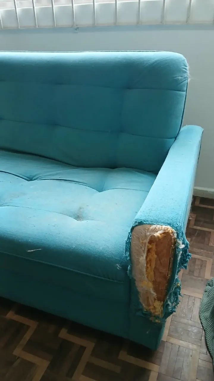 Sofá-cama com estrutura em madeira  - Foto 3