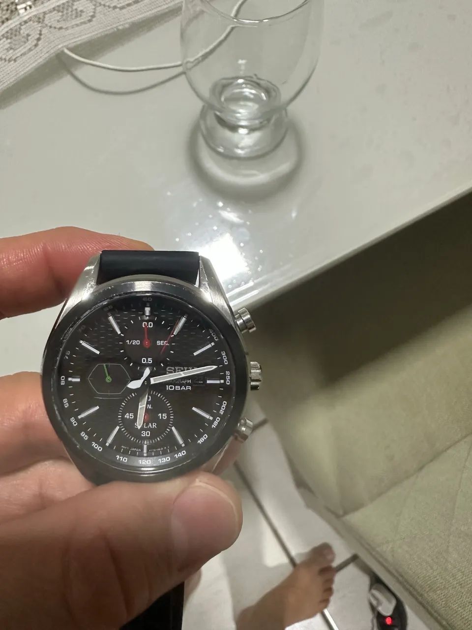 Relógio SEIKO CRONOGRAPH ENERGIA SOLAR - Foto 4