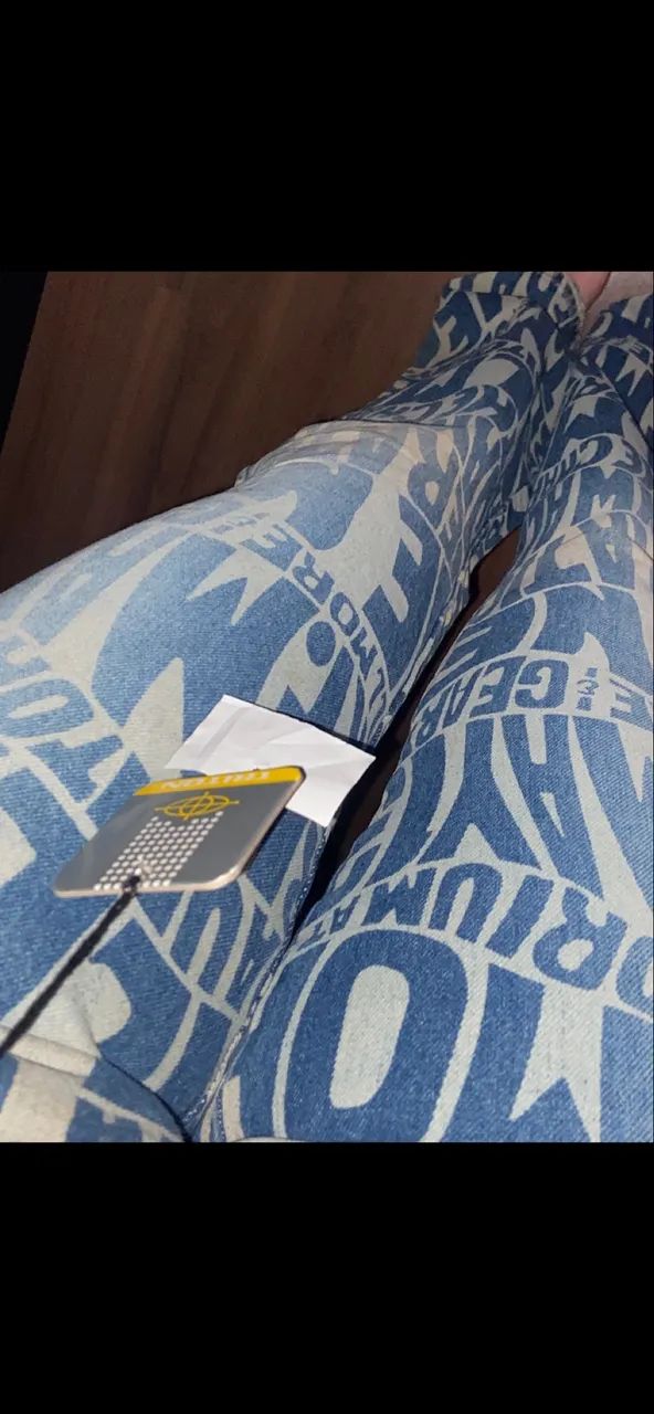 Calça flare estampada anos 2000 - Foto 3