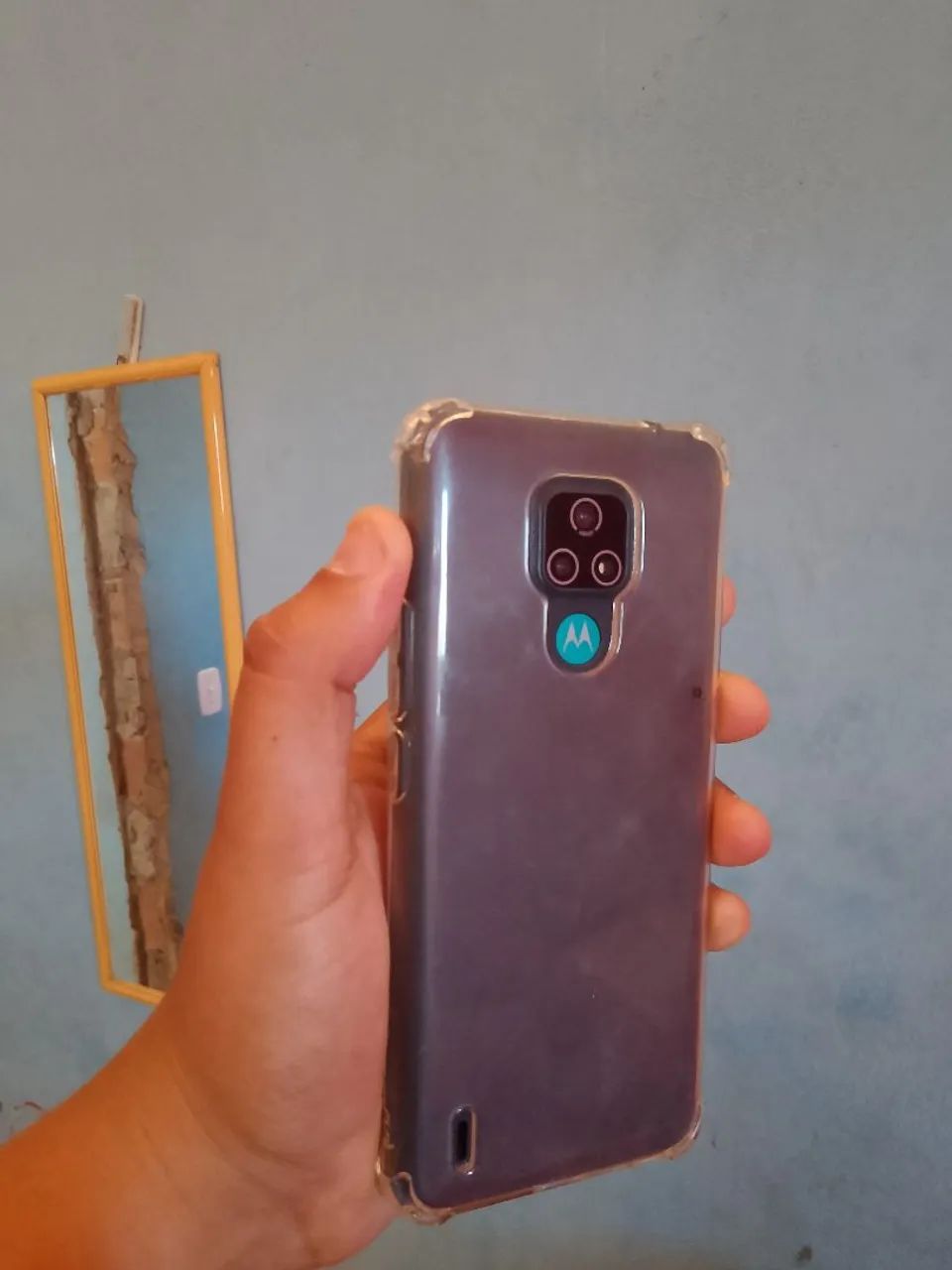 Moto e7 32 GB conservado película e capa de brinde!  - Foto 2