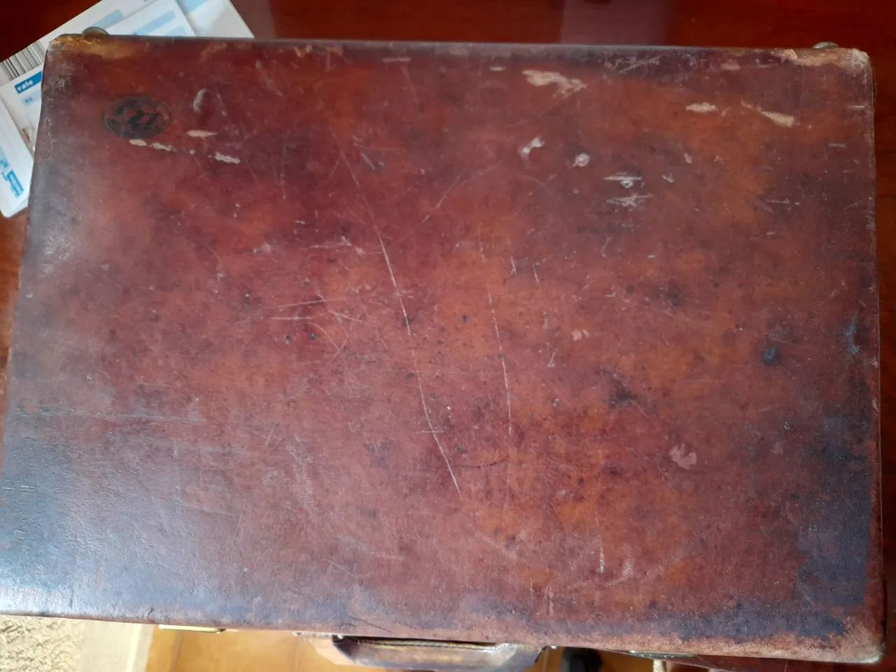 Maleta de couro vintage - Foto 4