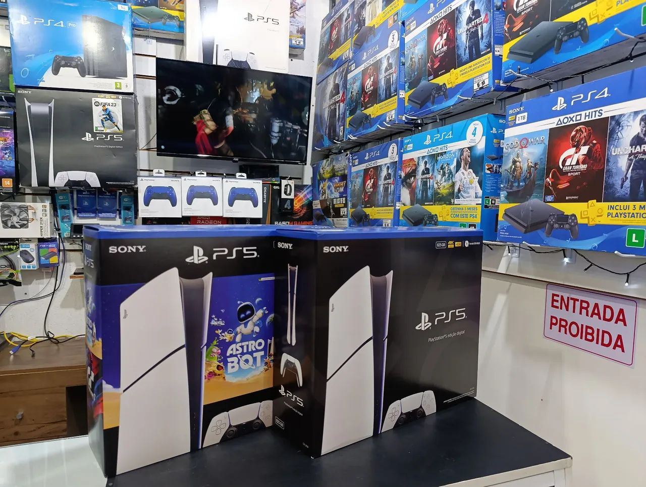 PS5 SLIM NOVO LACRADO 1 ano garantia retire teste loja física  - Foto 3