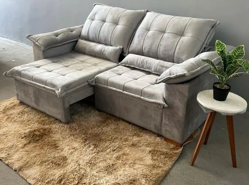 Sofá de luxo - Retrátil e Reclinável 