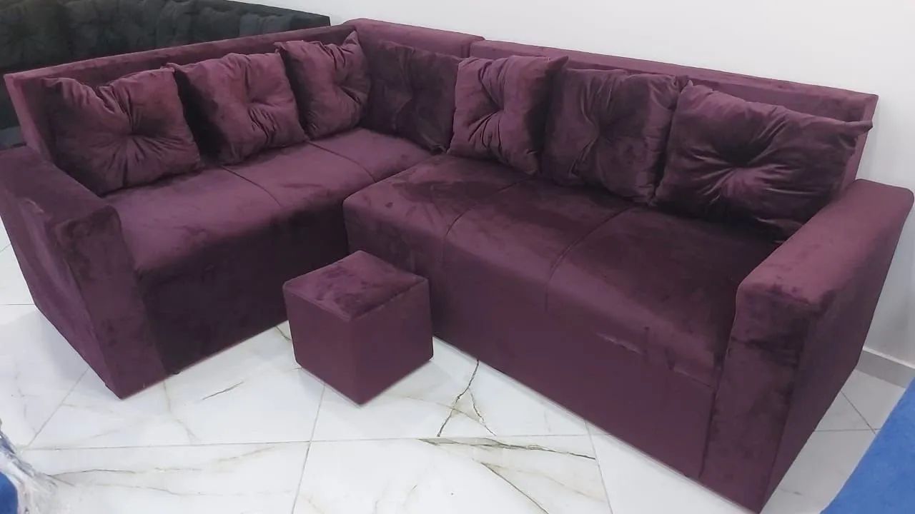 Sofá Em Promoção - acompanha Puff de Brinde - Foto 4