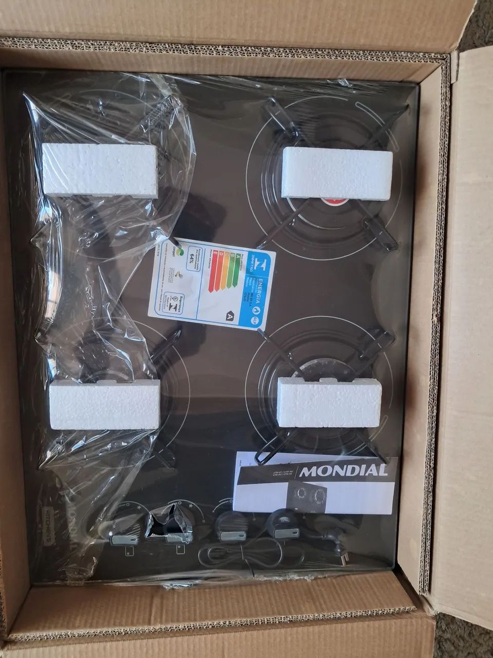 Cooktop a gás 4 bocas.Zero no plástico e na caixa. - Foto 5