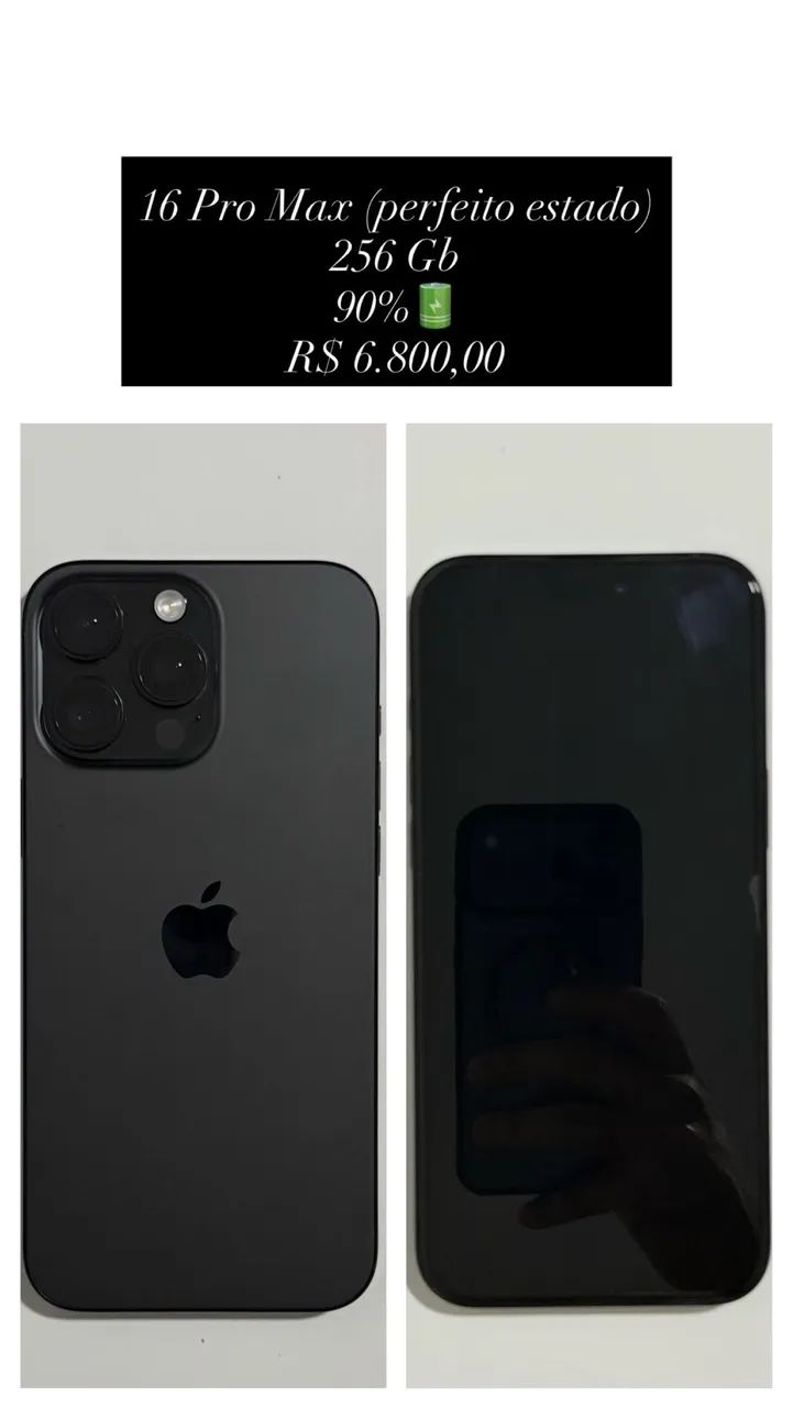 iPhone 16 Pro Max, 256Gb, perfeito estado