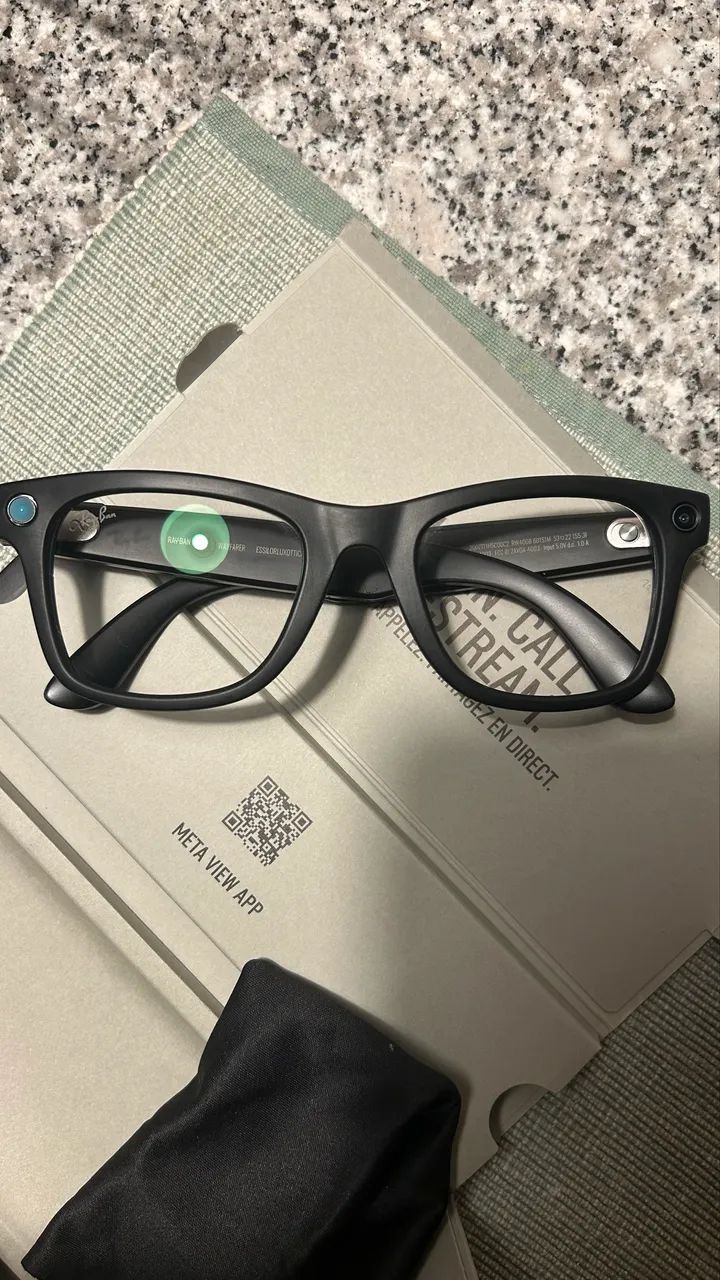 Ray-Ban Meta Wayfarer Gen 1 TRANSITIONS - Completo e Impecável - Foto 3