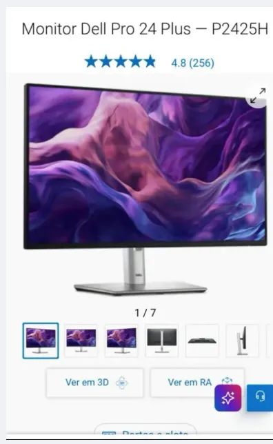 Monitor Dell Pro 24 Plus P2425H - 24 Full HD 100Hz- bem conservado  - Foto 2
