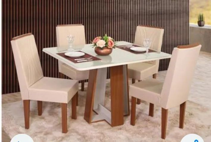 Mesa 4 cadeiras nova nunca usada ainda na caixa 65204504933507120