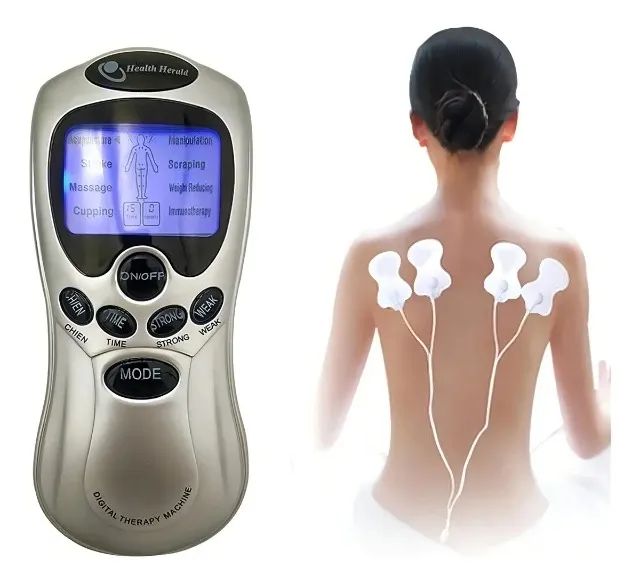 Massageador Elétrico Portátil Digital Therapy Cinza B - Foto 5