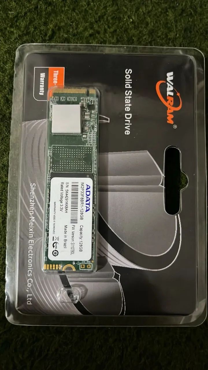 SSD NVMe 128GB ADATA - Testado - Pronto para Uso