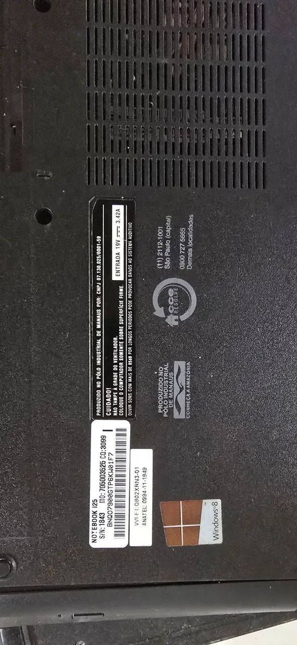 Peças eletrônicas de notebook, mouse e monitor  - Foto 4