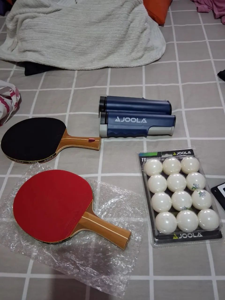 Kit Joola tênis de mesa raquetes, bolas e rede retrátil - Foto 3