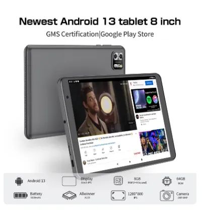 Produto Novo Tablet PRITOM Android 13 4GB RAM 64GB Memoria Bateria 5000mAh - Foto 2