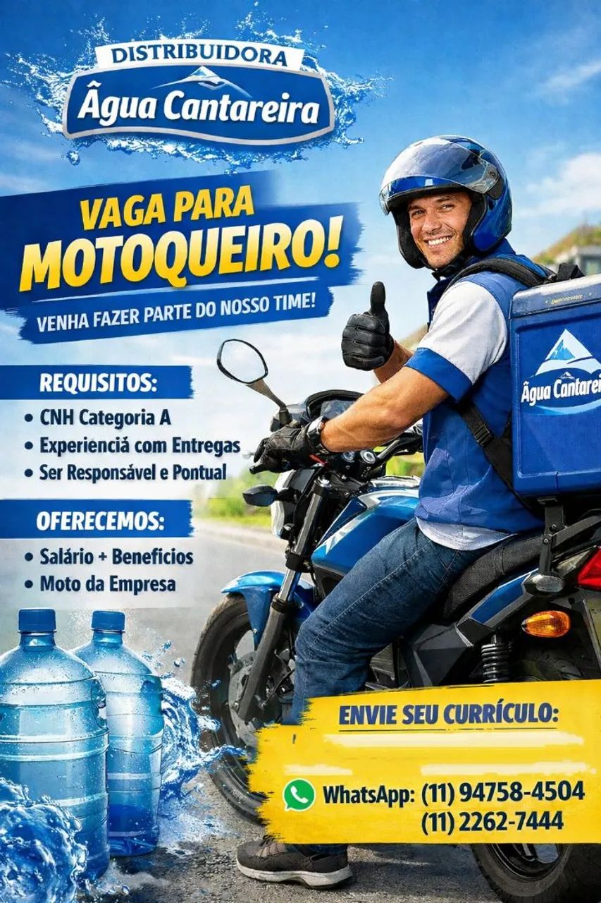 Vaga de entregador 