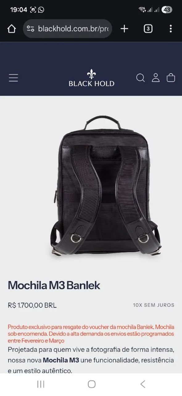 Mochila Hold Black  - Foto 3